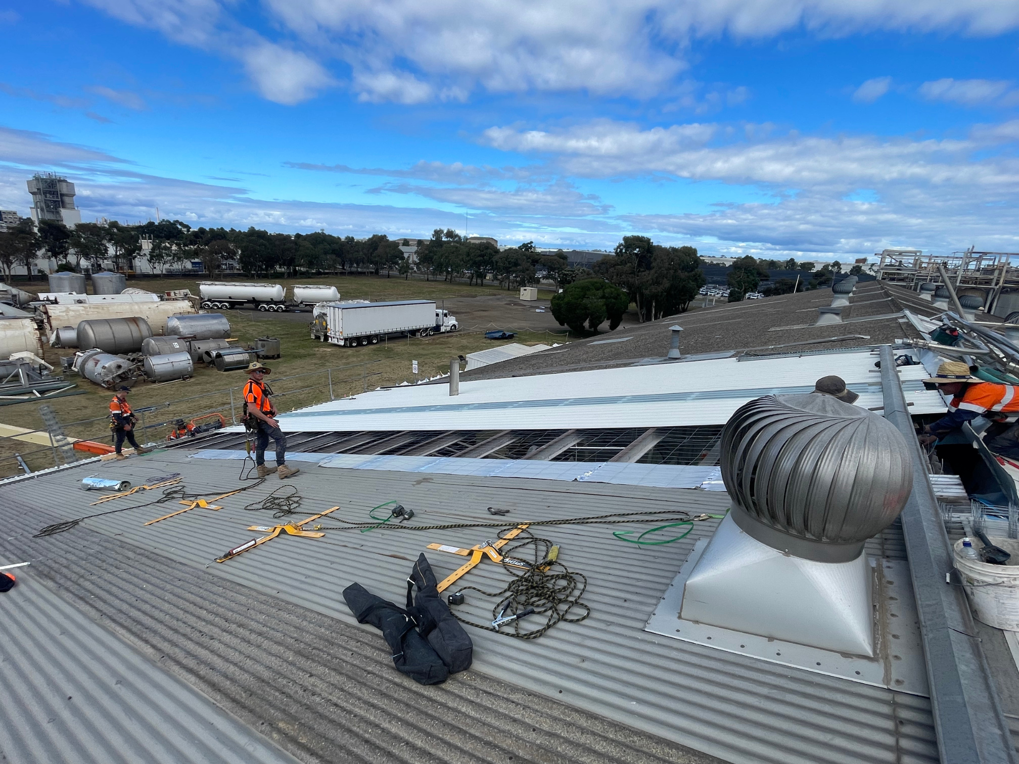 Kennedys Group Plumbing Roof Replacement Altona Drone Shot